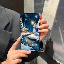 1PC Phone Case ,  Merry Christmas Snowy Night Fairy , Stylish Phone Case, Phone Decoration, All-around Lens Protection, Creative Small Gift, Funny Gift for Boys and Girls - Schwarz - Übersicht 4
