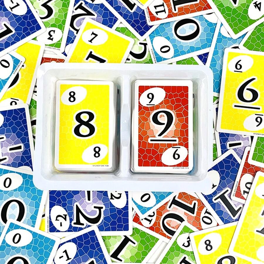 Complete Arithmetic Game System With Positive And Negative Number Cards For Adult Social Gatherings - Multicolor - View 1