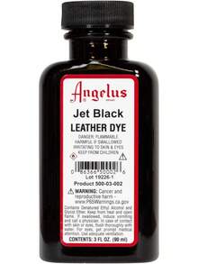 Angelus Leather Dye, Permanent Leather Dye For Shoes, Boots, Bags, Crafts, Furniture, & More - 3 Fl Oz, Jet Black - Purple - View 8