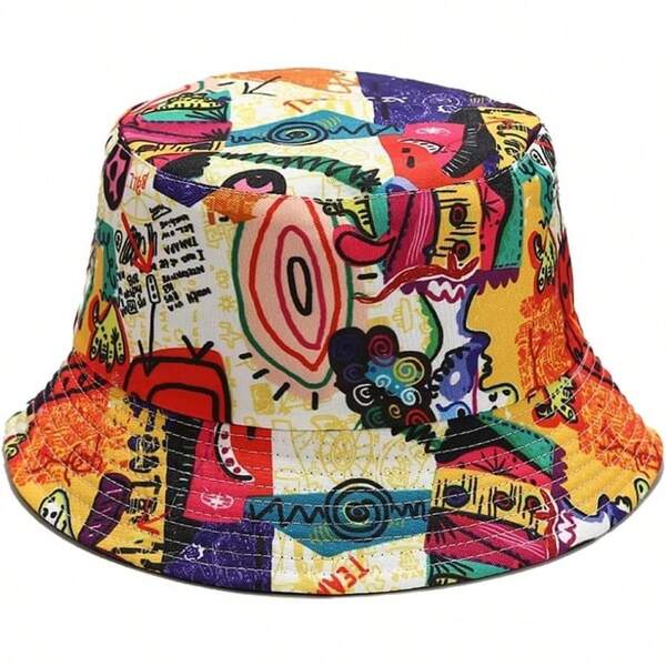 Quanhaigou Bucket Hat For Men WomenPackable Reversible Printed Sun Hats Fisherman Outdoor Summer Travel Hiking Beach Caps