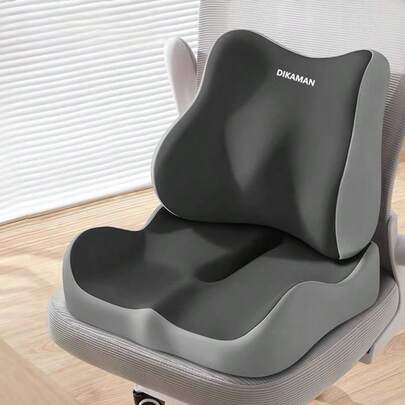 Bộ 2 đệm ngồi và tựa lưng công thái học | Được thiết kế để cải thiện tư thế | Nâng cao tầm nhìn khi lái xe, thoải mái khi ngồi lâu | Mút hoạt tính mềm mại mang lại sự hỗ trợ | Thích hợp cho văn phòng, ô tô và xe tải