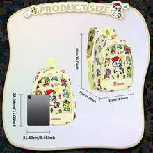 Tokidoki Ita Bag With 4PCS Unicorno Brooch Pin Tokidoki Backpack With Insert For Anime Cosplay - Màu vàng - Xem 2