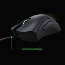 DeathAdder Essential Wired Gaming Mouse Standard Edition High-Precision Optical Sensor Symmetrical Ergonomic Design Non-Slip Side Grip Plug-And-Play Compatibility Laptop And Desktop Compatible - Black - View 6