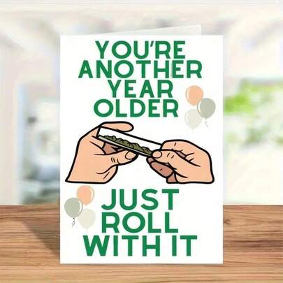 1PC Various 2025 Birthday Cards With Envelopes - Writing Funny And Ironic Cards For Friends, Writing Cute Cartoon Designs For Adults, Writing Unique And Funny Gifts For Men, Women And Colleagues, Suitable For Relatives, Brothers And Sisters, Friends, Classmates, Colleagues' Birthday Gifts, Holiday Gifts, Christmas Gifts