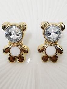 2件装奢华金色银色树脂眼镜兔鞋带挂饰装饰闪亮水钻小熊鞋带扣配件DIY可拆卸鞋夹饰品,适用于女士系带运动鞋靴子,圣诞节万圣节情人节生日节日派对礼物(不含鞋子) - 彩色 - 查看 13