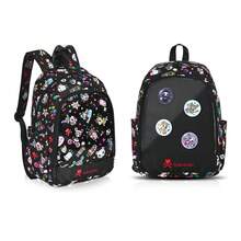 Tokidoki Ita Bag With 4PCS Unicorno Brooch Pin Tokidoki Backpack With Insert For Anime Cosplay - Black - View 7