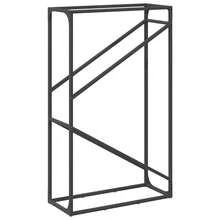 Firewood Rack Black 60x25x100 Cm Cold-Rolled Steel - Black - View 7