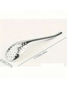 ملعقة مثقبة من الفولاذ المقاوم للصدأ - لحساء، مقلاة ساخنة، فصل الكافيار والبيض - أدوات الطهي والمطبخ، مناسبة للاستخدام اليومي (قد يحدث عيب طفيف أثناء النقل ولكن لا يؤثر على الاستخدام العادي)