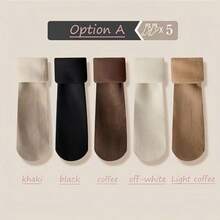 1/5 Paar Damen Dicke Fleece Schneesocken, Super Weich & Passgenau Damen Thermosocken, Unisex, Geeignet für Outdoor, Alltagsaktivitäten, Skifahren, Wintersport