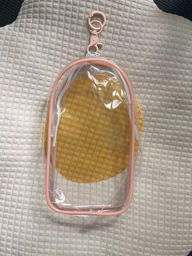 1個 ぬいぐるみ用トートバッグ/収納バッグ、PVCコスメバッグ、充電器、ケーブル、イヤホン用の大容量トランスペアレントオーガナイザーバッグ、バレンタインデーの装飾、バレンタインデーのギフトパッケージバッグ (ぬいぐるみは含まれていません) - マルチカラー - 見る 8