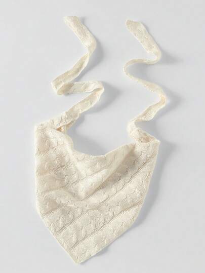 1pc Women's Fashionable Solid Color Knitted Scarf Headband, Suitable For Daily Wear, Autumn/Winter Women Bandanas Winter Hair Accessories Warm Head Wrap