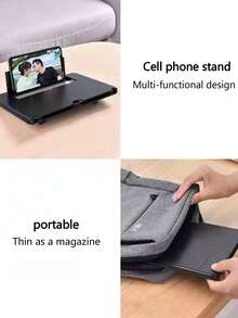 1pc Slouchy Phone Screen Magnifier, Multifunctional Foldable Video Projector, Eye-Protecting HD 3D Pull-Out Display Stand