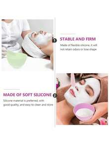5pcs/Set Odorless Anti-Scratch Face Mask Bowl Set With Mask Brush, Mixing Bowl, Measuring Cup For Facial, Mud And Other Skincare Products