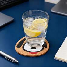 SNOOPY 1个史努比杯垫，隔热垫，木质垫，餐桌垫，茶杯垫，耐热垫，碗垫，软木杯垫，蔬菜盘垫，家居装饰，圣诞礼物，圣诞装饰品