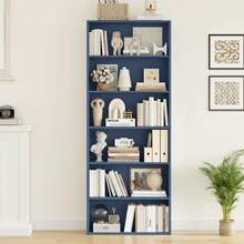 Furchen Librería, Estantería para Libros, Estanterias Almacenaje Madera, 6 niveles, para oficina, salón, estudio, 60x23,5x180cm - Azul - Ver 9
