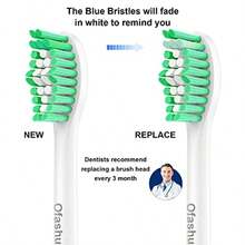 ZxcvReplacement Ea  Pils Sonicare E-Series -  Ead Compate Wit  Xtreme El Advance 7022 5610 W 6 Packs Screw-On  Toot  Daily Oral Care And Efve Plaque Removal In Ome And Travel UseToothbrush Replacement Heads - 白色 - 查看 5