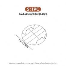 1/3pcs Round Cooling Rack Set, Steamer Rack, Stainless Steel Baking Cooling Cooking Rack, CHEF Round Cooking Rack, Kitchen Small Tools, Multi-Functional Kitchen Cooking Tools, Suitable For Air Fryer/Pot/Pressure Cooker/Round Cake Pan, Mirror Polished, Reusable, Great For Home Kitchen, Birthday Party, Camping, Picnic, BBQ, Christmas, Halloween, Thanksgiving, New Year, Kitchen Accessories (3 Sizes) - - - View 8