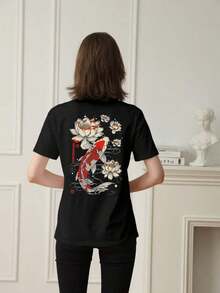 Women T-Shirts - Black - View 2
