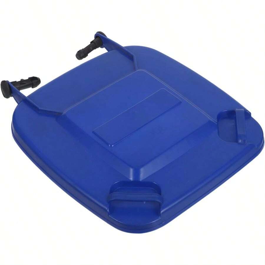 Cabilock Trash Can Lid Plastic Outdoor Garbage Can Cover For Trash Containers Light Grey Replacement - Blue - View 1