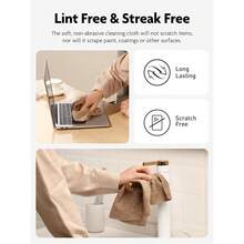 Fantastic Microfiber Cleaning Cloth Roll - 40 Pack, Tear Away Microfiber Towels, 12" X 12", Reusable, Washable, Scratch Free, Ultra Absorbent Dishcloth For Car, Home, Pet, Kitchen (Grey) - 棕褐色 - 查看 2