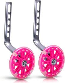 Vbest life - Rueda de entrenamiento para bicicletas de 12 a 20 pulgadas con soporte (rosa) - Rosa - Ver 13