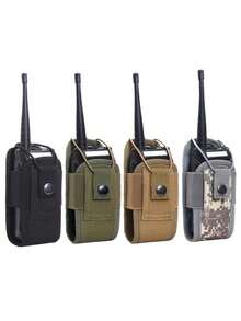 对讲机包、战术对讲机套、便携式腰包、对讲机腰包，配有可调节肩带、按扣和MOLLE附件系统，适用于户外活动、徒步旅行、露营、安保等，也是复活节、独立日、感恩节和圣诞节的理想礼物。 - 彩色 - 查看 3