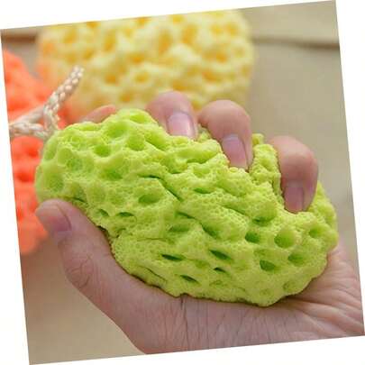 Honeycomb Bath Ball Soft Comfortable Shower Ball Sponge Non-Latex Cleansing Sponge For Bathtub Accessories