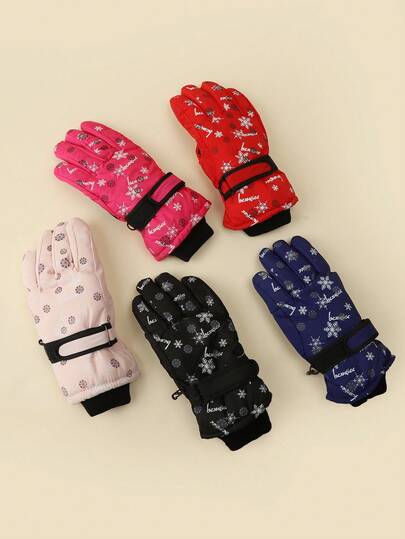 Autumn/Winter Children's Gloves, Soft, Warm, Windproof, Ski Gloves For Kids Aged 9-15