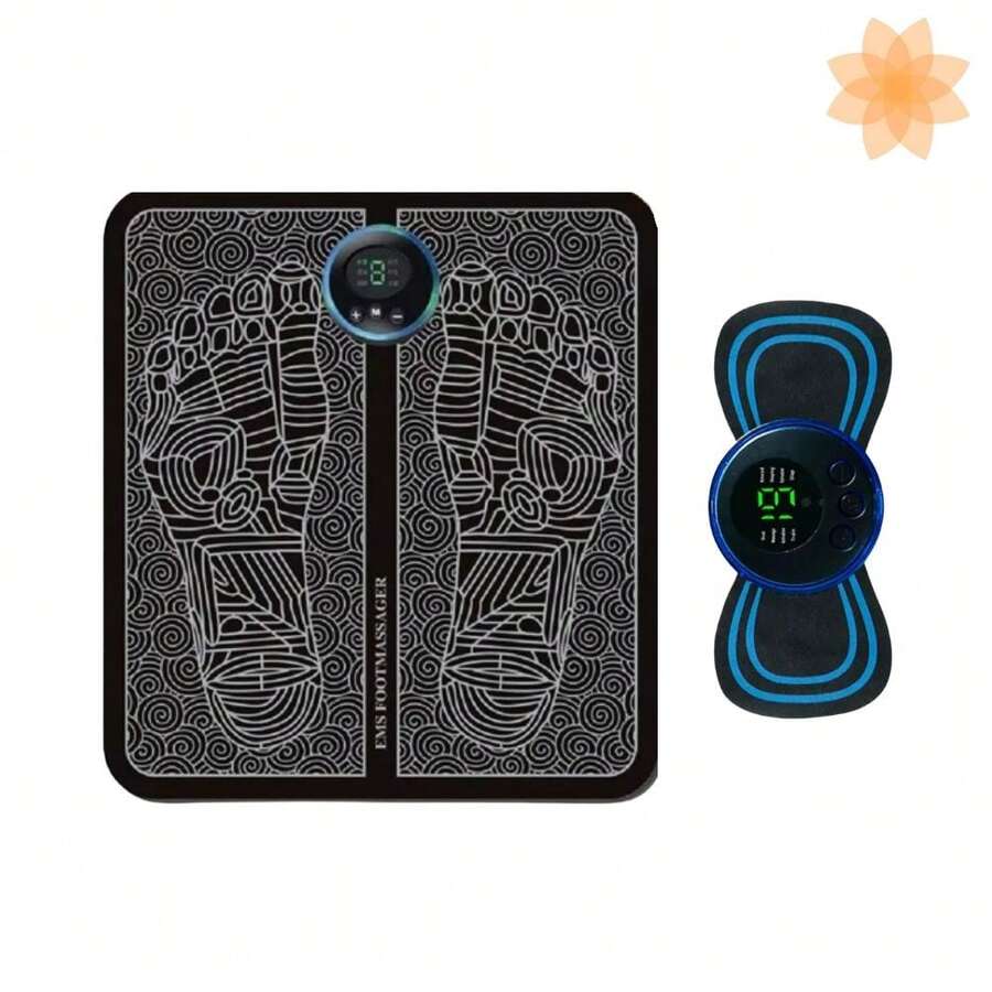 Massage Foot Mats - Black - View 1