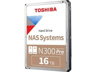 Disco duro interno Toshiba N300 Pro de 16TB para NAS de 3.5 pulgadas - CMR SATA 6 Gb/S 7200 RPM 512 MB de caché - HDWG51GUZSVB