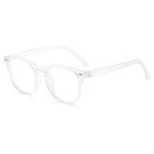 1PCS  Blue Light Blocking Glasses Geometric Plastic Decoration Daily Vintage Fashion Classic Elegant Simple Never Outdated All-Match Couple Style Shades Basics Casual Women Clear Glasses For Outdoor Travel Daily Life Office Reading Accessories - 1個透明 - 查看 2