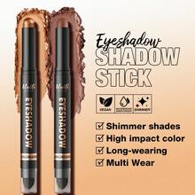 LANGMANNI 16 Colors Dual-Ended Cream Eyeshadow Stick – Silky Smooth, Waterproof & Transfer-Proof, Built-In Blender Brush, All-Day Matte & Shimmer Wear Eye Makeup - 彩色 - 查看 5