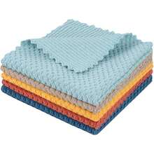 Microfiber Dish Cloth For Washing Dishes, 2025  Kitchen Cleaning Cloths, 5 Color Assorted 12Inchx12Inch 10 Pack - Assorted Color-3 - View 1