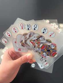 创新型透明PVC塑料扑克牌，水晶角设计，桌面纸牌游戏扑克牌，万圣节圣诞节礼物