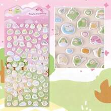 ملصقات رغوية ثلاثية الأبعاد بشكل حيوانات كرتونية للأطفال، ملصقات ديكور حيوانات كرتونية جميلة، ملصقات فقاعات بشكل قلب، مصنوعة من الإسفنج والمواد البلاستيكية. متوفرة بأنماط مختلفة، مناسبة للاستخدام في كتب الملصقات والأجهزة المحمولة والهدايا وكديكور لأغلفة الهواتف ذات الموضوع الكرتوني.