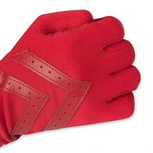 Isotoner Womens Water Repellent Touchscreen Spandex Shortie Gloves{Inchsize_nameinch:InchLarge/X-Largeinch,Inchcolor_nameinch:InchChiliPepperinch} - Ớt - Xem 6