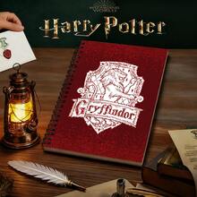 1pc Harry Potter 4 Hogwarts House Printed Notebook, 80 Pages Signature Book, Suitable For Office, School, Note-Taking - College Logo - View 27
