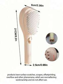 1pc Expandable Magic Hair Brush, Scalp Cleaning Without Hair Damage, Portable Hair Massage Brush, Anti-Static Home Hair Brush, Expandable Brush, Magic Massage Brush, Detangling Hair Cleaning Brush, Massage Brush, Anti-Static, Non-Damaging, Curly Hair, Suitable For Portable Home Use - Multicolor - View 6