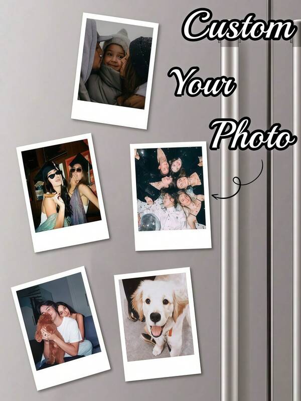 1/5/10Pcs Custom Fridge Magnet, Personalized With Your Photo, Suitable For Refrigerator Decor/Home Kitchen Ornament, Ideal For Families/Pet Owners/Gift Shoppers, Perfect For Keepsake/Decoration, Christmas