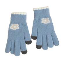 Women Full Finger Gloves - Royal Blue - View 3