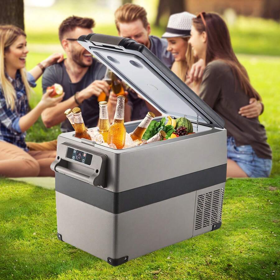 Auto Kühlschrank 45L Kompressorkühlbox für Boot LKW Auto usw. Tragbarer kleiner Kühlschrank 60W - 45L - Übersicht 1