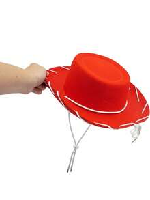 Regular Size And Large Size Christmas Western Cowboy Hats (Suitable For Multiple People To Use). Western Cowboy Hat Style Clothing, Paired With Western-Themed Parties, Equipped With Imitation Feather Decorations - Suitable For Western-Themed Cowboy Hats For Christmas, Halloween And Thanksgiving.