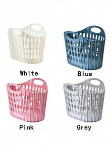 1 Piece Modern Foldable Laundry Basket - Portable, Wall-Mounted, Removable, Multifunctional And Space-Saving Clothes Organizer, Two Sizes Available, Durable PP Square Laundry Basket, Storage For Home And Bathroom, Foldable Laundry Basket. Back To School - Multicolor - View 8