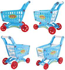 Kids Easy To Assemble Shopping Cart Playset - Blue - View 5