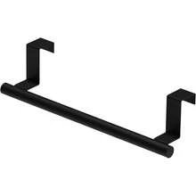 1pc Stainless Steel Towel Rack, Wall Mount Towel Holder, Kitchen Accessories, Home Organizer, No-Drill Cabinet Dishrag Hanging Rack, Single Bar Towel Storage