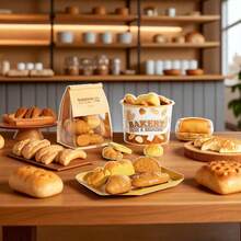 这款逼真的食物玩具套装包含11/12/13件逼真的面包和糕点玩具，是一款蒙特梭利厨房玩具套装，适合早期学习和培养烹饪想象力。套装包含一套3D立体烘焙食品模型、收纳盒和纸质展示袋，经久耐用且富有教育意义，适合家庭或课堂游戏，是理想的生日礼物，也适合万圣节派对、圣诞节和新年家庭聚会。