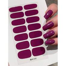 6 Sheets Autumn Winter Nail Stripe Stickers Brown Color Full Cover Dark Red Fall Nails Art Decals Polish Sticker Self-Adhesive Slider Manicure Decoration With File Sticks