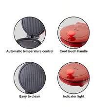 Máquina Hacer Pizza: Eléctrica Doble Cara Antiadherente Limpieza Fácil - Tipo de Enchufe A USA (110-127V) - Ver 2