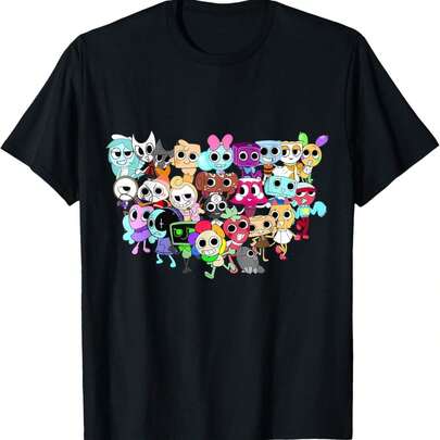 Camiseta navideña de Dandy's World para niños y adultos. *J*PG220g M-en's Cotton T-Shirt - ID-eal for Wearing Under a SweaT-ShirT-Suitable for all people, whether woM-en or M-enhigh-quality durable fabric suitable for all seans,ft to the touch but built to lastBreathabletops woM.en fall outfiT.S for woM.en vaC.Ation outfiT.S woM.en halloween costume