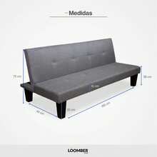 Sofá Cama Lucía Gris - Gris - Ver 5